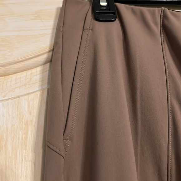 Old Navy PowerSoft Wide Leg Pants Women’s M Tan High Rise Pull On Stretch NEW - Picture 6 of 11